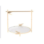 Cachepo espelho borda Ouro G